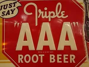 AAA Tin Sign